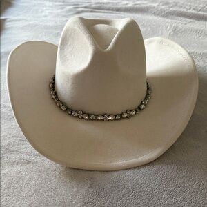 White Rhinestone Cowboy Hat